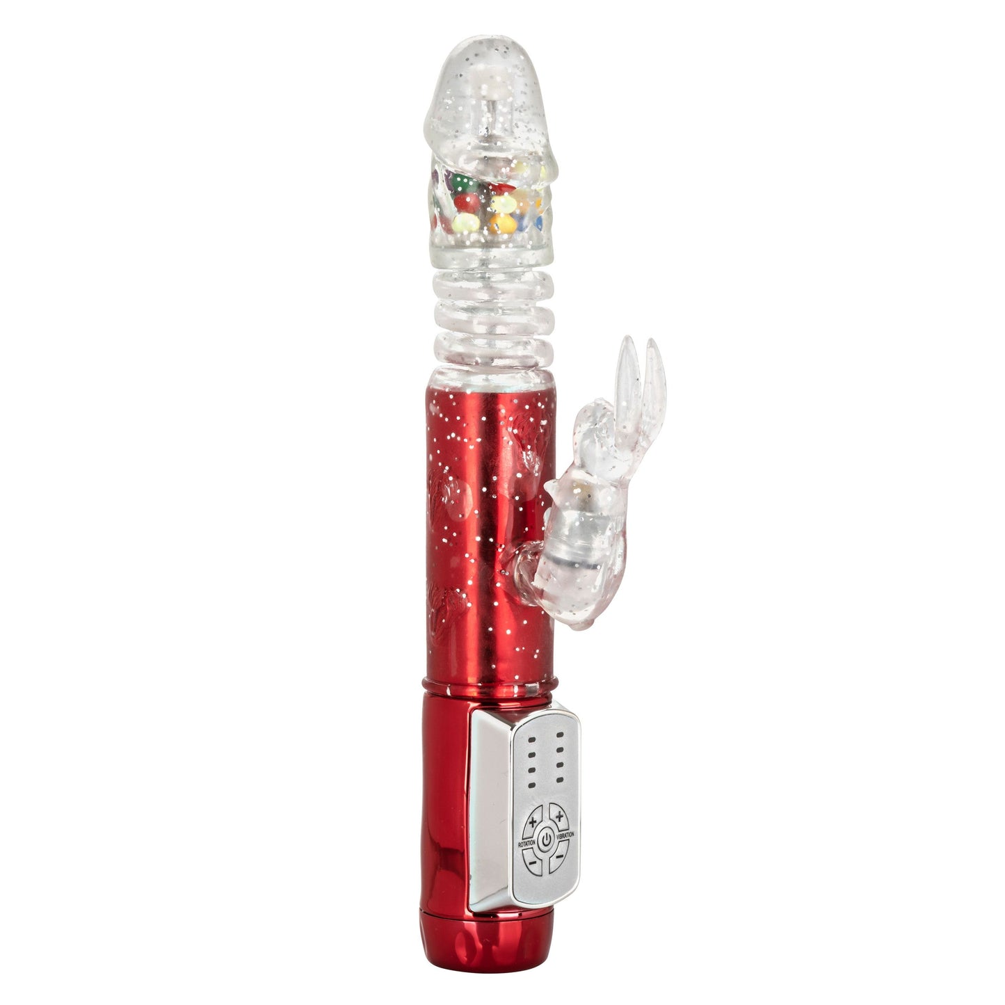 Naughty Bits Cumball Machine Thrusting Jack Rabbit Vibrator - Red SE4410253