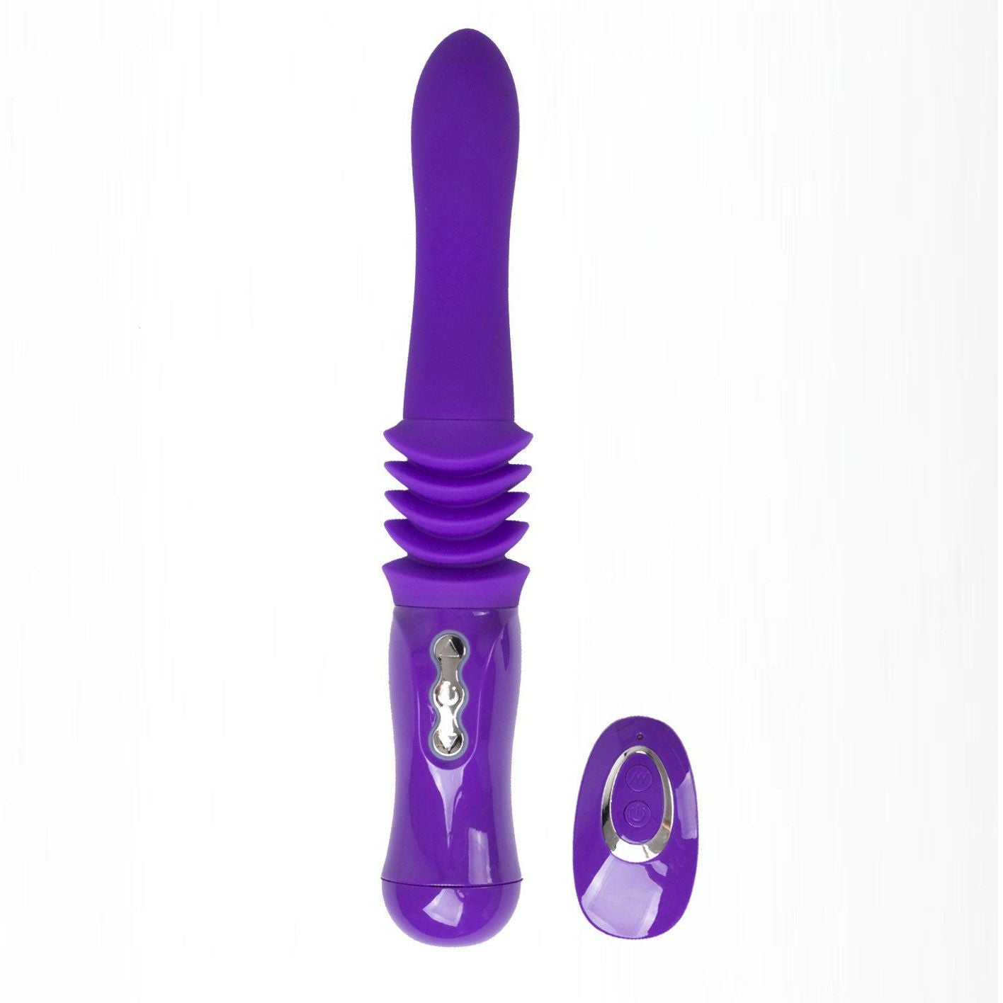 Monroe USB Rechargeable Silicone Thrusting Portable Love Machine - Purple MTLM15102-L2