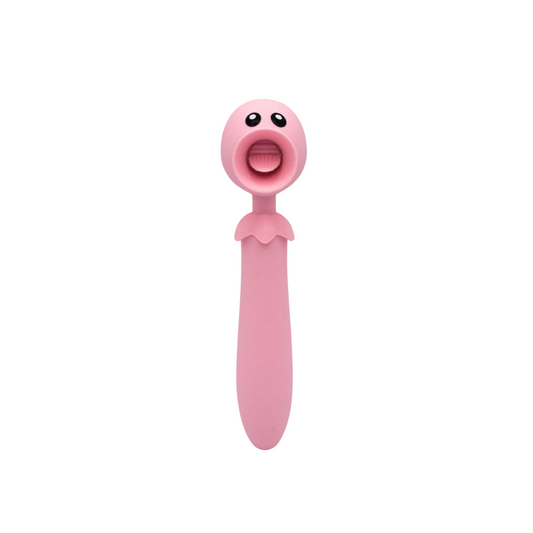 Lick n' Stick Clit Flicker and G-Spot Vibrator -  Pink