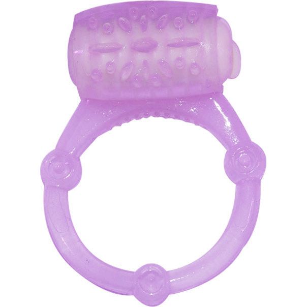 Humm Dinger Vibrating Penis Ring Clitoral Stiimulator - Purple HTP2066