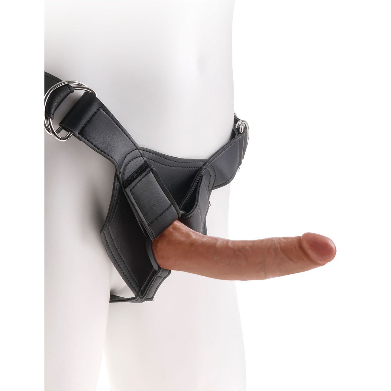 King Cock Strap-on Harness With 7 Inch Cock - Tan PD5622-22