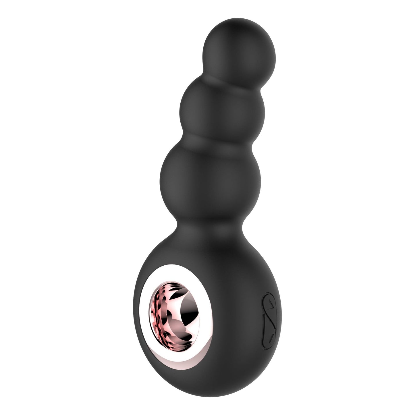 Gender Fluid Quiver Anal Ring Bead Vibe - Black GFL-4264