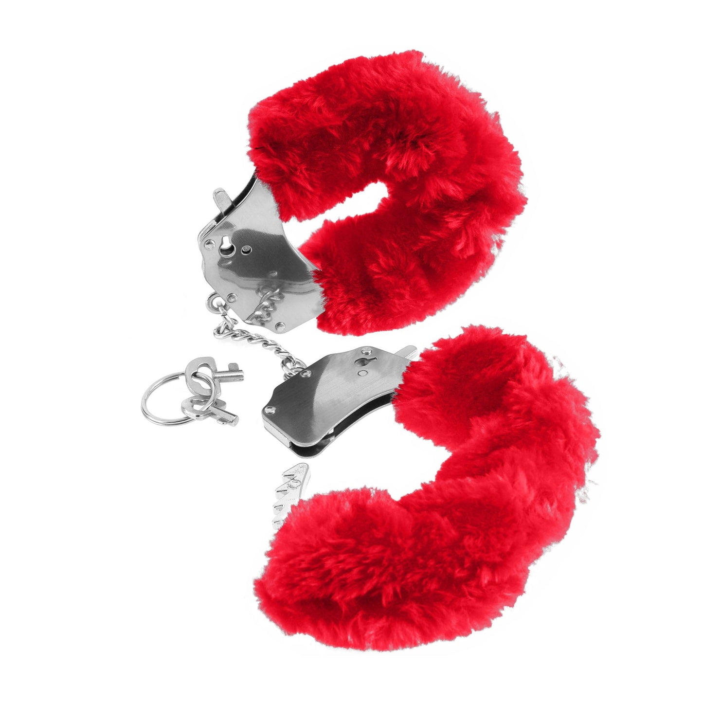 Fetish Fantasy Series Furry Cuffs - Red PD3804-15